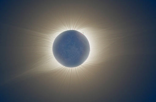 during a total solar eclipse, the Sun's extensive outer atmosphere, or corona, is an inspirational sight during a total solar eclipse, the Sun's extensive outer atmosphere, or corona, is an inspirational sight