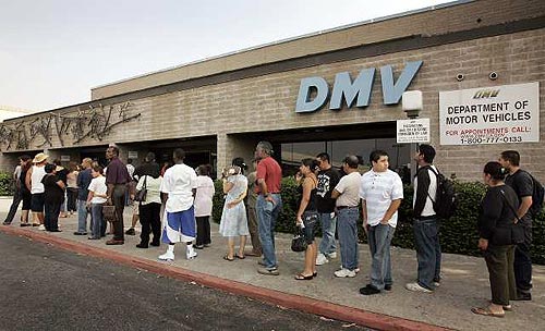 Gov. Arnold Schwarzenegger signed an order Thursday eliminating thousands of part-time state jobs; the DMV is one of several agencies expected to be affected by the cuts