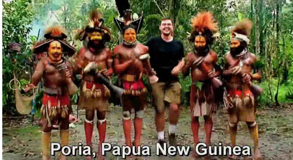 dancing in Poria, Papua New Guinea