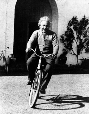 Einstein on Bike