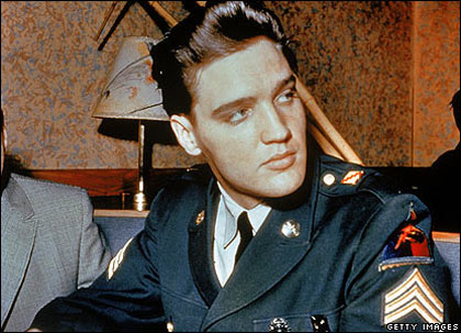 Despite being a worldwide star, Elvis was called up to do military service. He was drafted in 1958 for two years and sent to Germany, where he rose to the rank of sergeant 