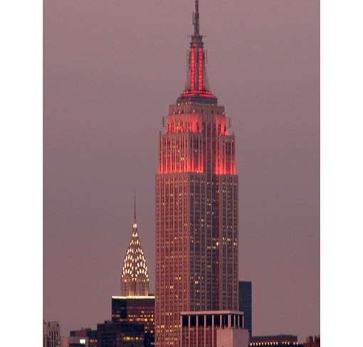 Empire State Building, United States, completed in 1931 (1,472 ft - 449 m)
