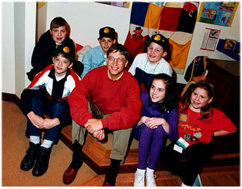Gates has taken a greater interest in kids since having his own Gates has taken a greater interest in kids since having his own