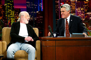 Carlin on the Tonight Show with Jay Leno in 2003, a show he appeared on many times, even filling in for Johnny Carson as guest host in the 80s