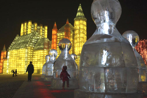 the opening of the Harbin Ice and Snow Festival