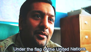 Yes. Under the flag of the United Nations.