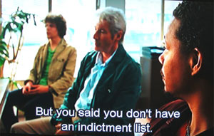 But you said you don’t have an indictment list