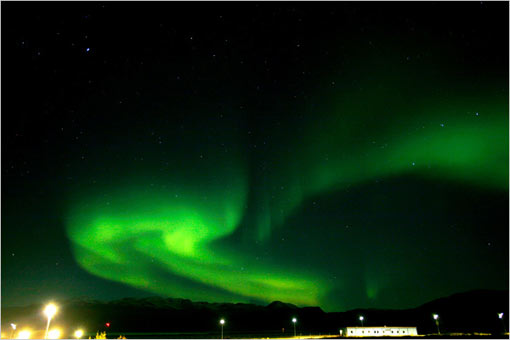 the northern lights dance over Narsarsuaq, Greenland the northern lights dance over Narsarsuaq, Greenland