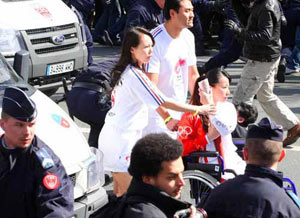 Olympic Torch Carrier in Wheelchair Attacked during Paris Relay