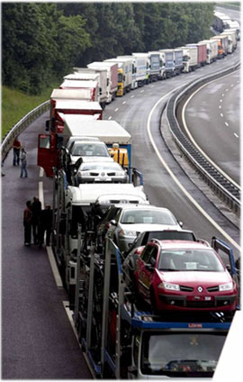 tens of thousands of Spanish truckers on indefinite strike over soaring fuel costs that could bring the country to a standstill