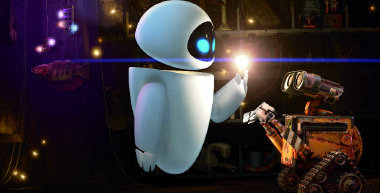 WALL-E only has eyes for Eve, an egg-shaped probe whose mission is to find life on Earth in the 28th century