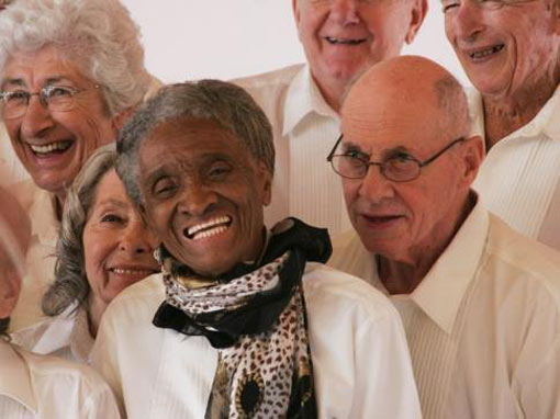 Young @ Heart Chorus: Liria Petrides, Dora B. (Parker) Morrow, Stan Goldman, and others