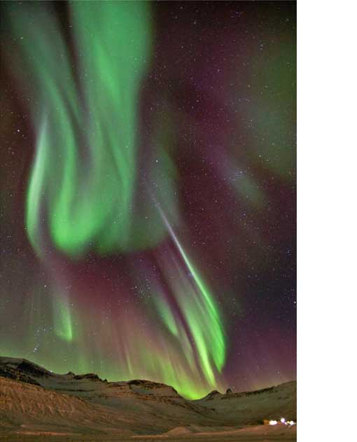 northern lights over Iceland