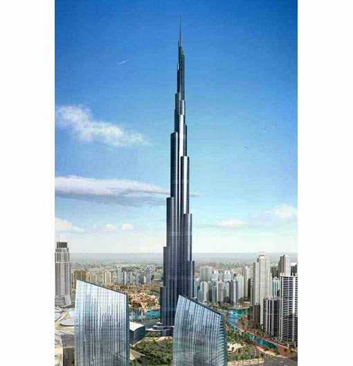 Burj Dubai, United Arab Emirates, to be completed in 2009 (2,684 ft - 818 m)