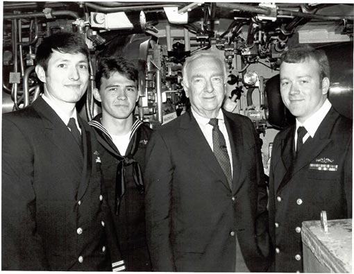 Walter Cronkite shot a documentary onboard the USS Hyman G.  Rickover (SSN 709) in 1986 Walter Cronkite shot a documentary onboard the USS Hyman G.  Rickover (SSN 709) in 1986