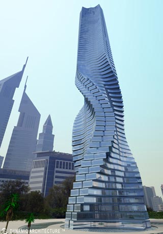 Dynamic Tower - Building in Motion