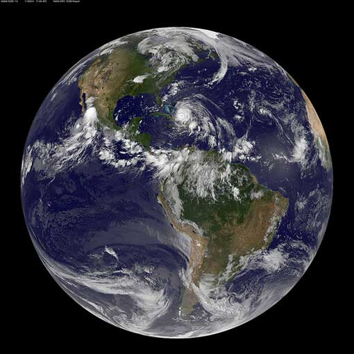 Full Disk Image of Earth Captured August 24, 2011