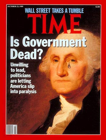 Time Cover Story (Oct. 23, 1989): The Can't Do Government