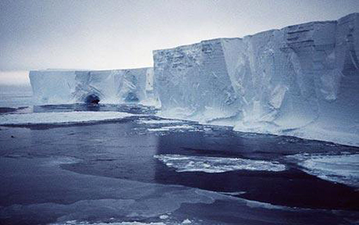 Mertz Glacier, a 160-kilometer spit of floating ice protruding into the Southern Ocean from East Antarctica