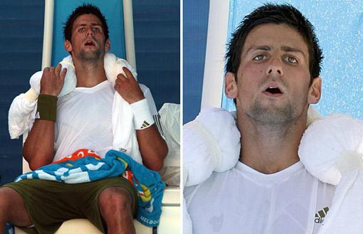 Novak Djokovic pulls out of Australia Open quarter-final with Andy Roddick due to heatwave