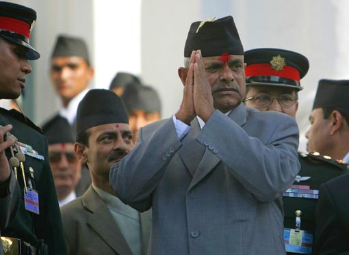 Nepal's President Ram Baran Yadav offers prayers to the Kumari, or the virgin  Nepal's President Ram Baran Yadav offers prayers to the Kumari, or the virgin