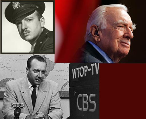 CBS news legend Walter Cronkite, hailed as ‘the most trusted man in America’ during his 18 years as anchor of the Evening News