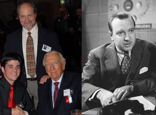 Left: With Walter Cronkite at Texas Medal of Arts Reception - 2007 Left: With Walter Cronkite at Texas Medal of Arts Reception - 2007