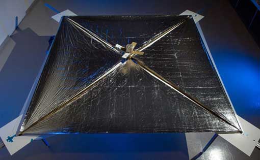solar sail in space