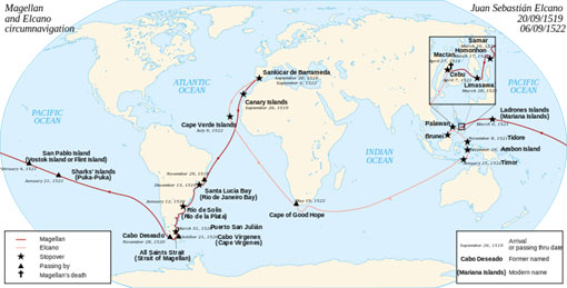 circumnavigations of the planet Earth
