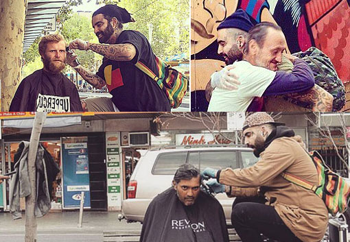 barber and recovering drug addict who is bringing dignity and hope to the homeless with the simple act of a free haircut