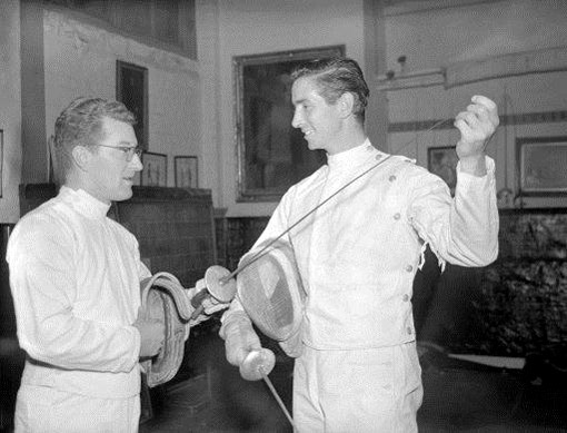 Young Bob Anderson, English Olympic Fencer