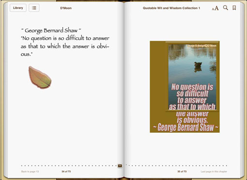 Quotable Wit and Wisdom Collection 1 sample page Quotable Wit and Wisdom Collection 1 sample page