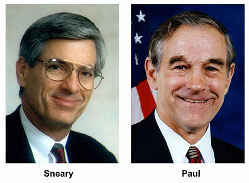 Ron Paul defeated Loy Sneary in Texas