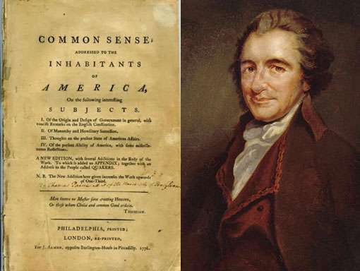 the book Common Sense by Thomas Paine