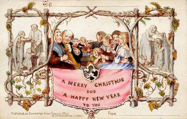 First Christmas card invented in 1840s Victorian England, became a modern industry in 1915, designs by Disney and Warner Bros illustrator of "Bambi" fame became a household name